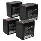 UPS 4x Akkumulátor APC RBC20 helyett - 4500 mAh 12 V AGM