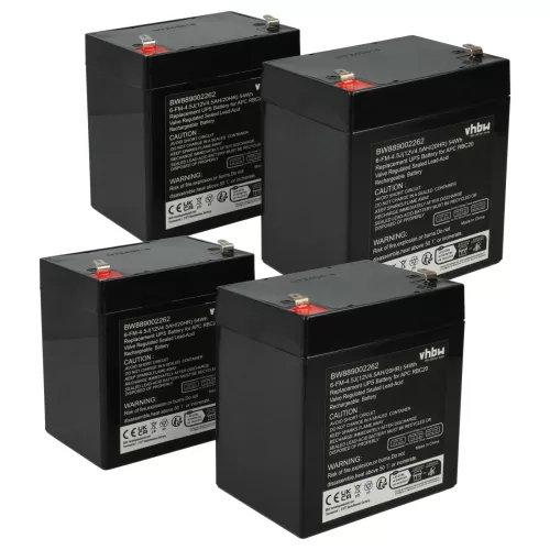UPS 4x Akkumulátor APC RBC20 helyett - 4500 mAh 12 V AGM