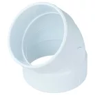 2x 45°-os Tömlőkönyök központi porszívókhoz - 68 mm hosszú