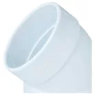 2x 45°-os Tömlőkönyök központi porszívókhoz - 68 mm hosszú