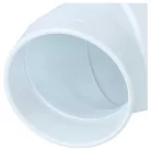 2x 45°-os Tömlőkönyök központi porszívókhoz - 68 mm hosszú