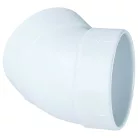 2x 45°-os Tömlőkönyök központi porszívókhoz - 68 mm hosszú