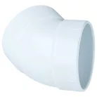 VHBW 10 db 45°-os könyökidom központi porszívóhoz – 50,8 mm, fehér