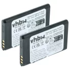 Mobiltelefon 2x Akkumulátor Alcatel RTR001F01, 10000058 helyett - 900 mAh 3.7 V Li-Ion