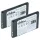 Mobiltelefon 2x Akkumulátor Alcatel RTR001F01, 10000058 helyett - 900 mAh 3.7 V Li-Ion