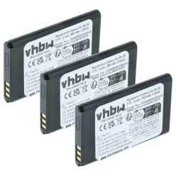   Mobiltelefon 3x akkumulátor Alcatel RTR001F01, 10000058 helyett - 900 mAh 3.7 V Li-Ion