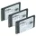 Mobiltelefon 3x akkumulátor Alcatel RTR001F01, 10000058 helyett - 900 mAh 3.7 V Li-Ion