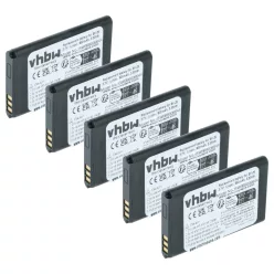   Mobiltelefon 5x akkumulátor Alcatel RTR001F01, 10000058 helyett - 900 mAh 3.7 V Li-Ion