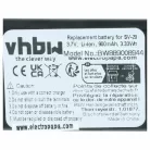Mobiltelefon 5x akkumulátor Alcatel RTR001F01, 10000058 helyett - 900 mAh 3.7 V Li-Ion