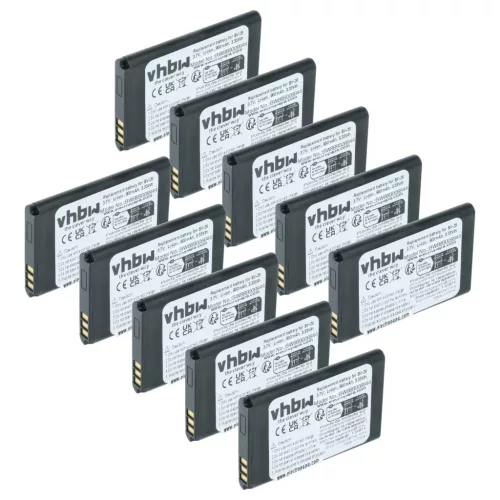 Mobiltelefon 10x akkumulátor Alcatel RTR001F01, 10000058 helyett - 900 mAh 3.7 V Li-Ion