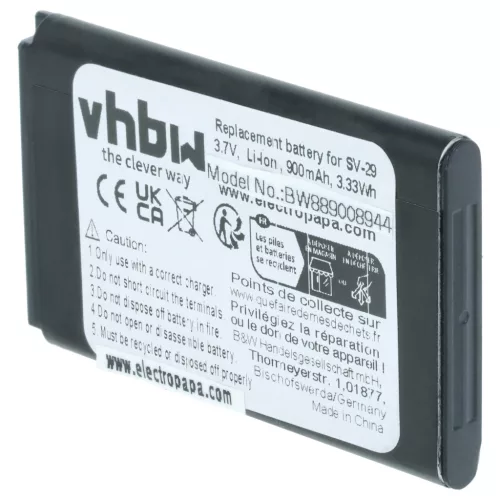Mobiltelefon 10x akkumulátor Alcatel RTR001F01, 10000058 helyett - 900 mAh 3.7 V Li-Ion