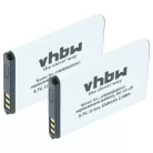 Mobiltelefon 2x akkumulátor Alcatel RTR001F01, 10000058 helyett - 650 mAh 3.7 V Li-Ion