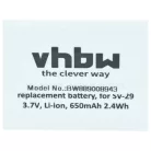 Mobiltelefon 3x akkumulátor Alcatel RTR001F01, 10000058 helyett - 650 mAh 3.7 V Li-Ion
