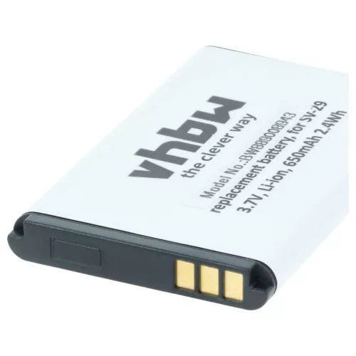 Mobiltelefon 3x akkumulátor Alcatel RTR001F01, 10000058 helyett - 650 mAh 3.7 V Li-Ion