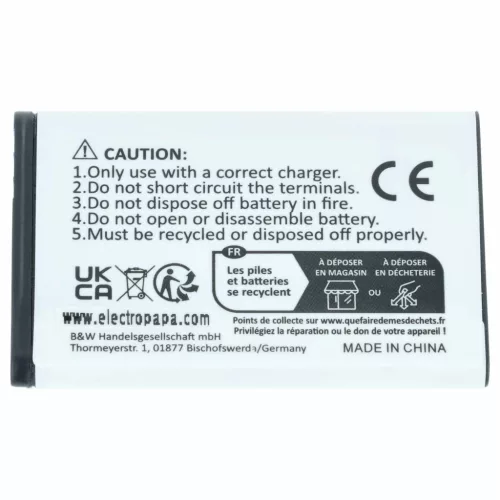 Mobiltelefon 5x akkumulátor Alcatel RTR001F01, 10000058 helyett - 650 mAh 3.7 V Li-Ion