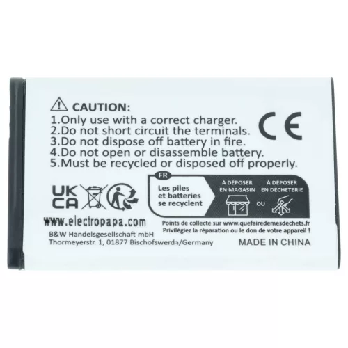 Mobiltelefon 10x akkumulátor Alcatel RTR001F01, 10000058 helyett - 650 mAh 3.7 V Li-Ion