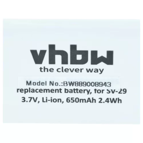 Mobiltelefon 10x akkumulátor Alcatel RTR001F01, 10000058 helyett - 650 mAh 3.7 V Li-Ion