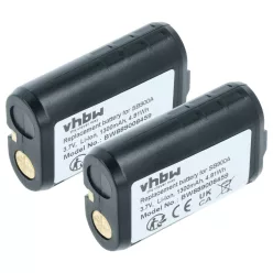   Vezeték nélküli rendszer 2x akkumulátor Shure SB900A, SB900B, SB900C, 95A42465, SB900 helyett - 1300 mAh 3.7 V Li-Ion