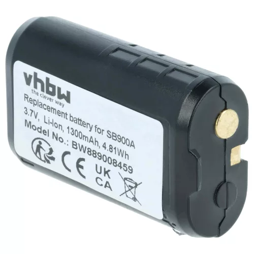 Vezeték nélküli rendszer 2x akkumulátor Shure SB900A, SB900B, SB900C, 95A42465, SB900 helyett - 1300 mAh 3.7 V Li-Ion