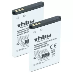   Mobiltelefon 2x akkumulátor Alcatel RTR001F01, 3BN67332AA, 10000058 helyett - 1000 mAh 3.7 V Li-Ion