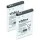 Mobiltelefon 2x akkumulátor Alcatel RTR001F01, 3BN67332AA, 10000058 helyett - 1000 mAh 3.7 V Li-Ion