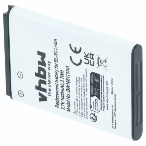 Mobiltelefon 2x akkumulátor Alcatel RTR001F01, 3BN67332AA, 10000058 helyett - 1000 mAh 3.7 V Li-Ion