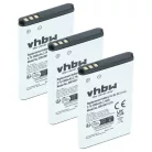 Mobiltelefon 3x akkumulátor Alcatel RTR001F01, 3BN67332AA, 10000058 helyett - 1000 mAh 3.7 V Li-Ion