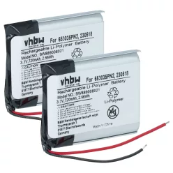   Vezeték nélküli fejhallgató 2x akkumulátor Anker 230518, 653035PN2 helyett - 720 mAh 3.7 V Li-polimer