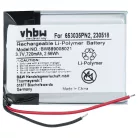 Vezeték nélküli fejhallgató 2x akkumulátor Anker 230518, 653035PN2 helyett - 720 mAh 3.7 V Li-polimer