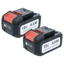  EXTENSILO 2 db akkumulátor Flex Lithium Power 18V szerszámhoz – 5000 mAh, 18 V, Li-ion