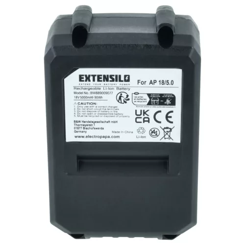 EXTENSILO 2 db akkumulátor Flex Lithium Power 18V szerszámhoz – 5000 mAh, 18 V, Li-ion