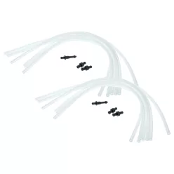   VHBW tejcsőkészlet Jura kávégépekhez – 12 tejcső és 6 adapter, 38 cm