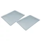 2x Univerzális sütőtepsi sütőhöz - 40 x 30 x 1 cm Ezüst, Perforált
