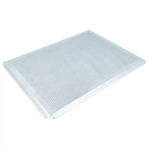 2x Univerzális sütőtepsi sütőhöz - 40 x 30 x 1 cm Ezüst, Perforált