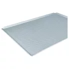 2x Univerzális sütőtepsi sütőhöz - 40 x 30 x 1 cm Ezüst, Perforált