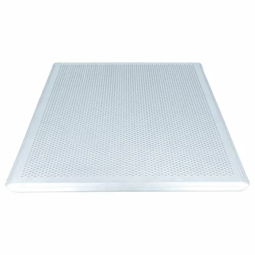 2x Univerzális sütőtálca sütőhöz - 45,5 x 37,5 x 1 cm Ezüst, Perforált