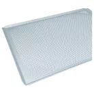 2x Univerzális sütőtálca sütőhöz - 45,5 x 37,5 x 1 cm Ezüst, Perforált