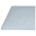 2x Univerzális sütőtálca sütőhöz - 45,5 x 37,5 x 1 cm Ezüst, Perforált