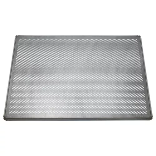 2x Sütőlap Sütőhöz - 60 x 40 x 1 cm Ezüst, Perforált