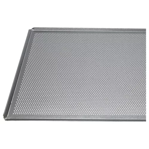 2x Sütőlap Sütőhöz - 60 x 40 x 1 cm Ezüst, Perforált