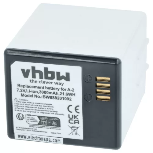 Biztonsági kamera 2x akkumulátor Arlo A-2 helyett - 3000 mAh 7.2 V Li-Ion