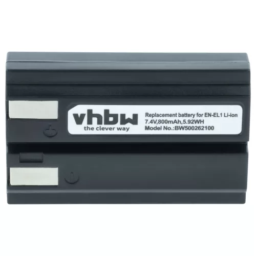 VHBW 2 db NP-800 / EN-EL1 Li-ion fényképezőgép-akkumulátor – 800 mAh, 7,2 V