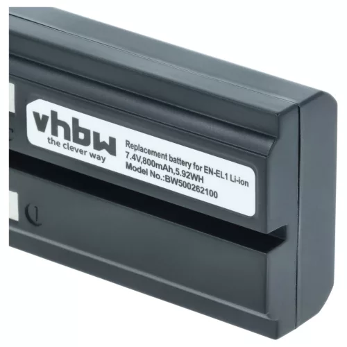VHBW 2 db NP-800 / EN-EL1 Li-ion fényképezőgép-akkumulátor – 800 mAh, 7,2 V