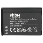 VHBW 2 db Nikon EN-EL23 Li-ion fényképezőgép-akkumulátor – 1700 mAh, 3,8 V