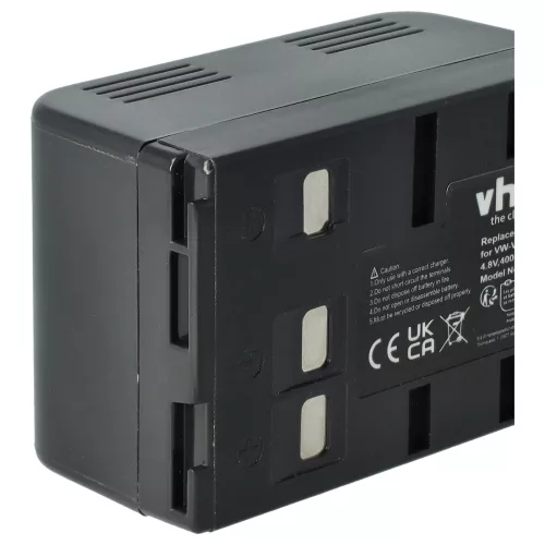 Videokamera 2x Akkumulátor Panasonic HHR-V211, VW-VBH10E, HHR-V212, P-V212, PV211 helyett - 4000 mAh 4.8 V NiMH