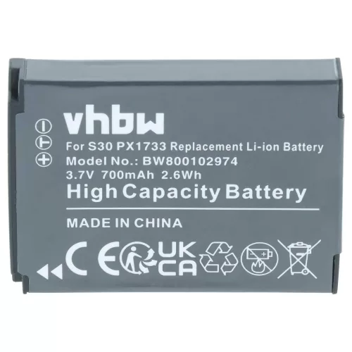 2x Akkumulátor Toshiba Camileo S30-hoz és másokhoz, 700mAh