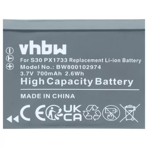 2x Akkumulátor Toshiba Camileo S30-hoz és másokhoz, 700mAh