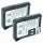 Rádió 2x Akkumulátor Kenwood PB-42Li, PB-42L, PB-42 helyett - 1500 mAh 7.4 V Li-Ion