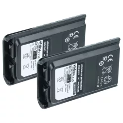   2x Akkumulátor Yaesu Vertex rádióhoz, mint az FNB-V104LI 7.4V Li-Ion 1380mAh