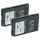 Rádió 2x Akkumulátor Yaesu Vertex FNB-64H, FNB-57, FNB-64, FNB-83, AAJ66X001 helyett - 2600 mAh 7.4 V Li-Ion
